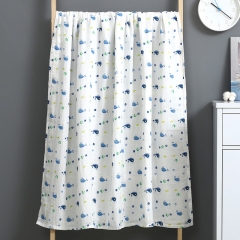 2 Layers 100% Cotton Baby Muslin Swaddle Blanket