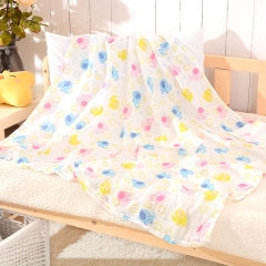 2 Layers 100% Cotton Baby Muslin Swaddle Blanket