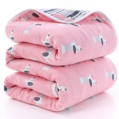 6 Layers Baby 100% Cotton Jacquard Blanket