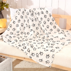 2 Layers 100% Cotton Baby Muslin Swaddle Blanket