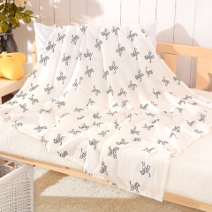 2 Layers 100% Cotton Baby Muslin Swaddle Blanket