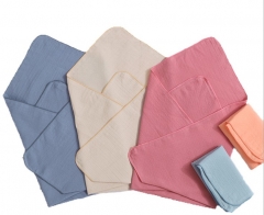 2 Layers Solid Color Baby Muslin Swaddle Blanket