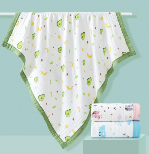 6 Layers 100% Cotton Baby Muslin Swaddle Blanket