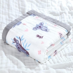 6 Layers 100% Cotton Baby Muslin Swaddle Blanket