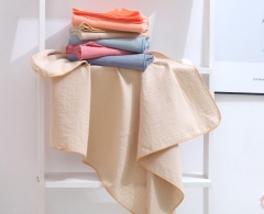 2 Layers Solid Color Baby Muslin Swaddle Blanket
