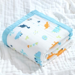 6 Layers 100% Cotton Baby Muslin Swaddle Blanket