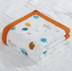 6 Layers 100% Cotton Baby Muslin Swaddle Blanket