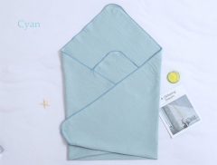 2 Layers Solid Color Baby Muslin Swaddle Blanket