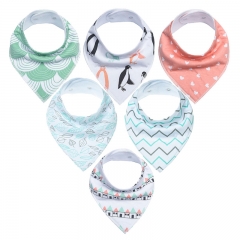 Cotton Fleece Baby Bandana Bibs