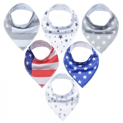 Cotton Fleece Baby Bandana Bibs