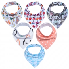 Cotton Fleece Baby Bandana Bibs