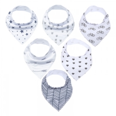 Cotton Fleece Baby Bandana Bibs