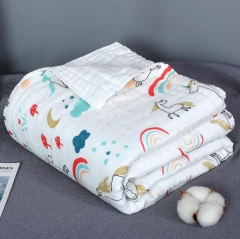 6 Layers 100% Cotton Baby Muslin Swaddle Blanket