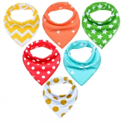 Cotton Fleece Baby Bandana Bibs