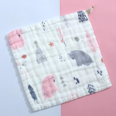 6 Layers 100% Cotton Baby Muslin Washcloths