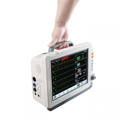 YSPM90C portátil de 12 pulgadas de pantalla táctil multi-parámetro ICU monitor de paciente