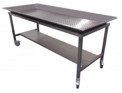 YSQX-04 Corpse mobile washing table with anti-splash side guards