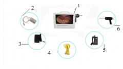 Otoscope vidéo numérique à usage vétérinaire YSVET-500EJ pour microscope auriculaire animal