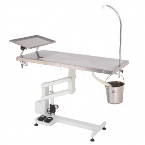 YSFT-871E-T Vet operating table electric clinic veterinary equipment with tissue tray  