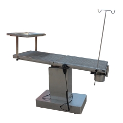YSVET0507 Electric-driven lift 304 stainless steel operating theatre table veterinary surgical table