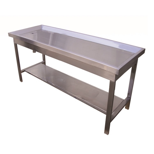 YSVET3101 Table de dissection pour animaux de compagnie vétérinaire en acier inoxydable 304 de haute qualité