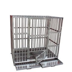 YSVET1200 Cage vétérinaire en acier inoxydable pour animaux de compagnie Cage de chien de chat de retenue vétérinaire
