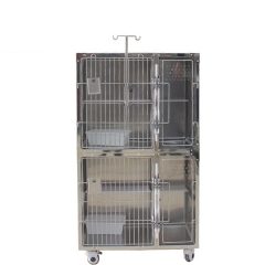 YSVET1000 two cages dog pet cages veterinary for veterinary hospital