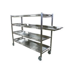 YSCFJ-04 Mobile mortuary cadaver storage rack with wheels