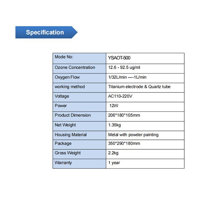 Appareil médical de thérapie à l'ozone YSAOT-500