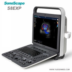 Exploración de la máquina de ultrasonido con carro Sonoscape P40 con sistema doppler color