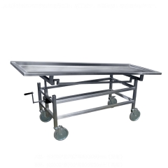 YSTSC-2B Hospital stainless steel morgue transport stretcher Necropsy Table