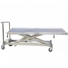 Stainless steel single-layer lifting trolley (electric lifting)(fixed tray)