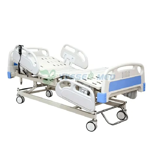 Lit de patient électrique médical ABS 5 fonctions, lit de patient d&#39;hôpital ICU
