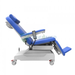 Chaise de dialyse électrique YSHDM-YD340, chaise électrique médicale pour don de sang, avec échelle