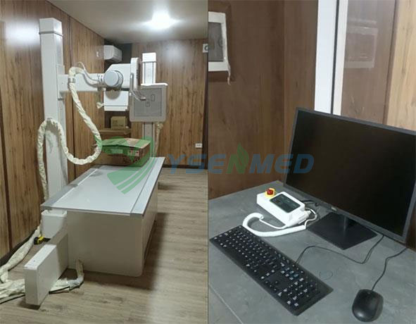 YSX-iDR50E 50kW digital x-ray machine set up in a Kazakhstani hospital