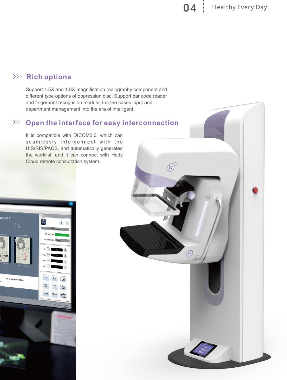 YSX-DM550 Mammography X-Ray Machine