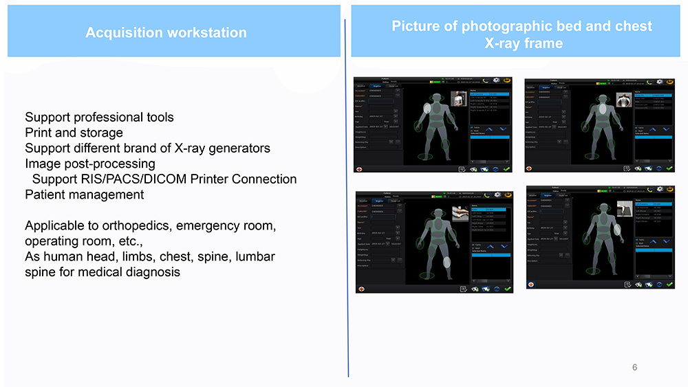 80kW 1000mA electric motorized double column digital x-ray system YSX-iDR80D