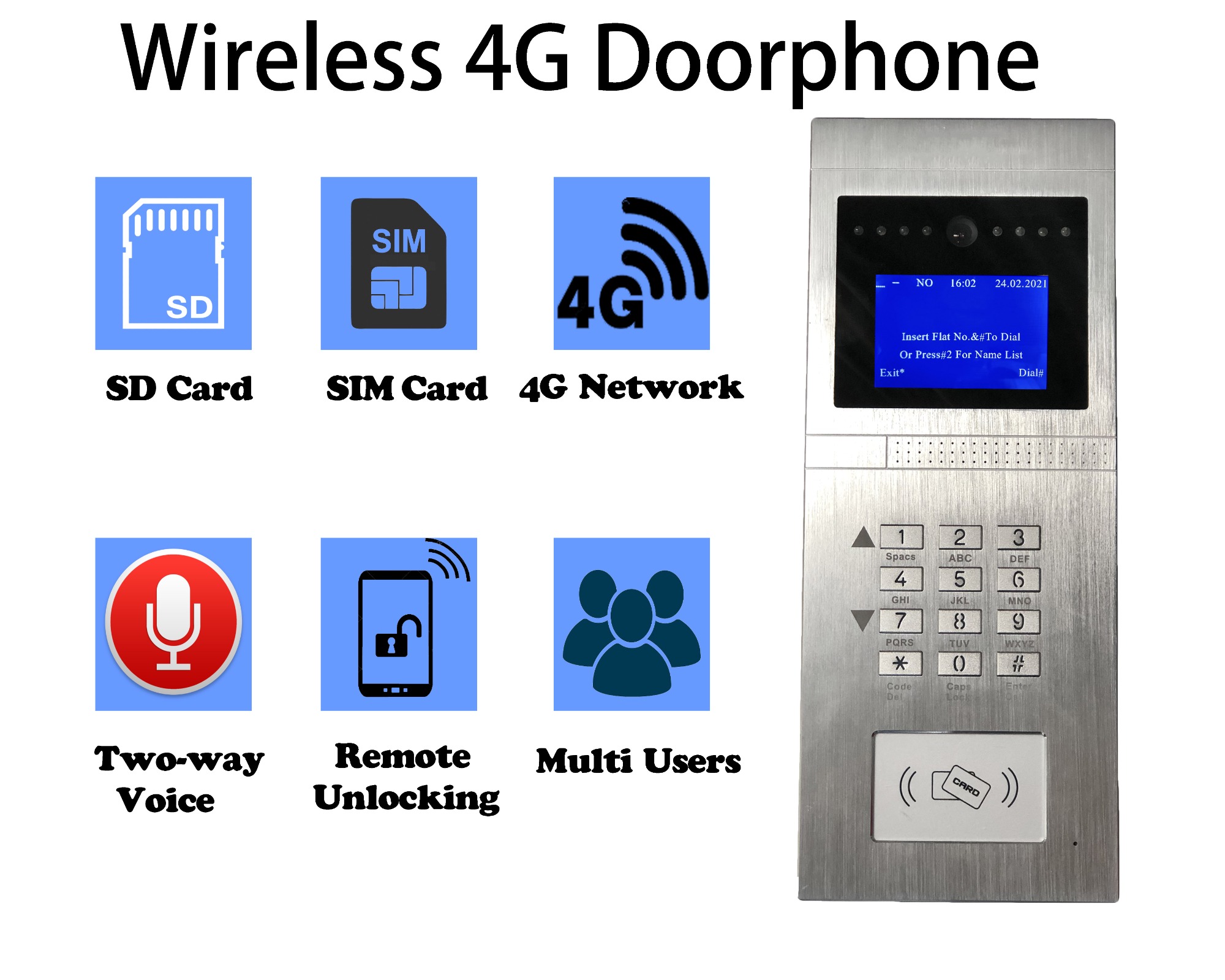 Wireless 4G Door Entry System from DAEGEN