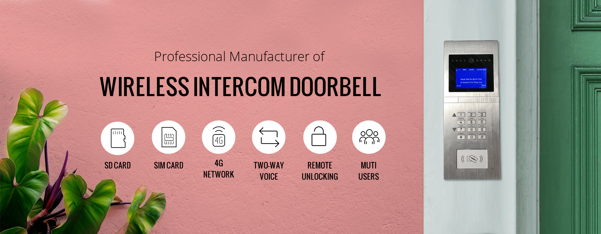 Wireless 4G Panel for Apartment Block