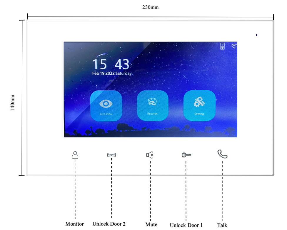 2 Wired HD 1080P Video Doorphone