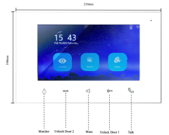 2 Wired HD 1080P Video Doorphone Panel