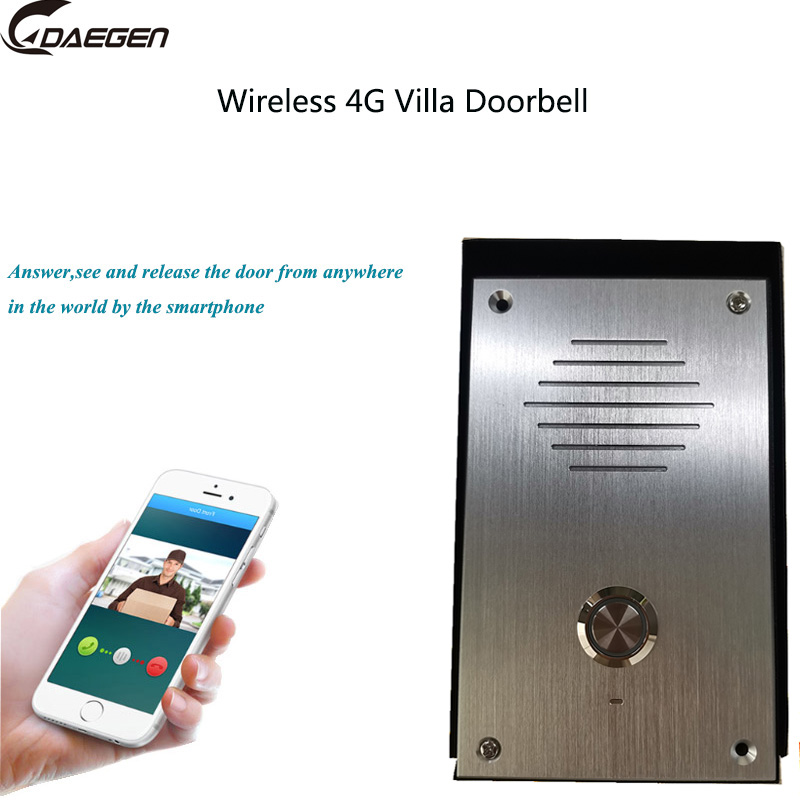 Wireless Audio Doorphone 4G Intercom for Villa