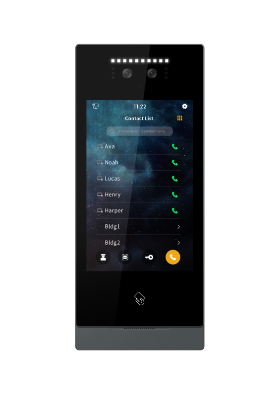 SIP 8" outdoor station, video door phone, with face recognition, touch screen