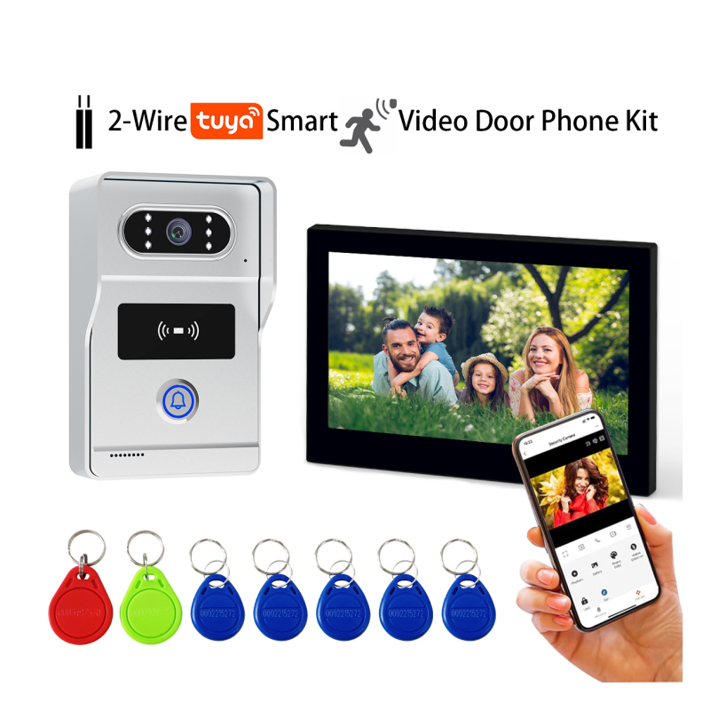 2 Wired Video Doorbell Villa Intercom System in high solution HD 1080P camera 200W Pixel