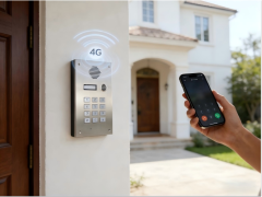 4G intercom system,smart doorbell villa intercom system, support unlocsmart doorbellk by phone, SMS unlock, with name plate