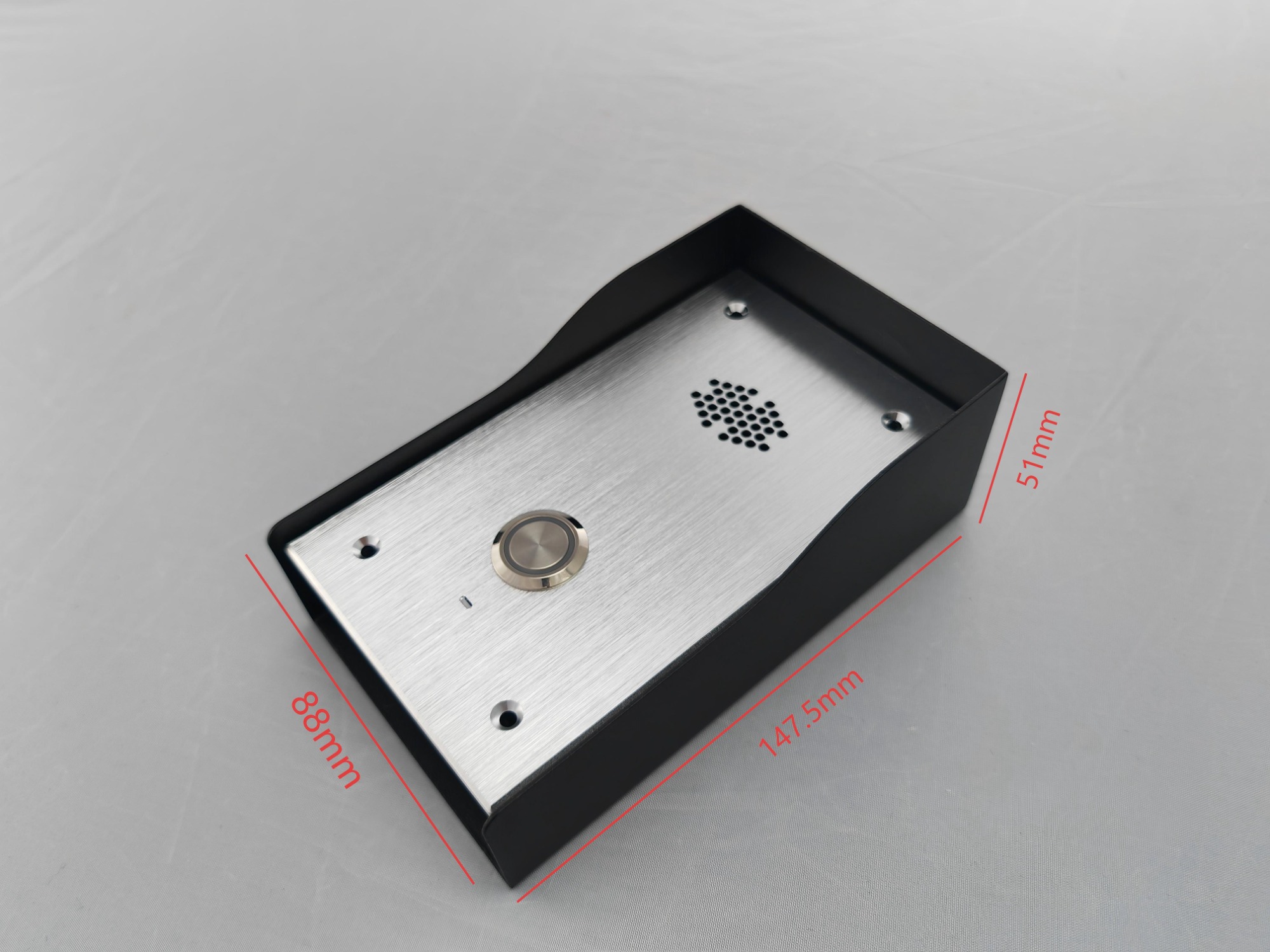 Wireless 4G doorbell for Villa smart doorbell 4G 1-Button Audio Villa Outdoor Station | No WiFi Required, Plug-and-Play, High-End Villa Security Access Control