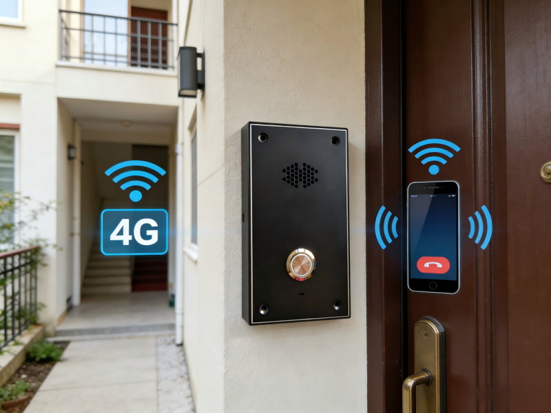 Wireless intercom smart doorbell in GSM system for villa wireless doorbell smart doorbell 4G doorbell