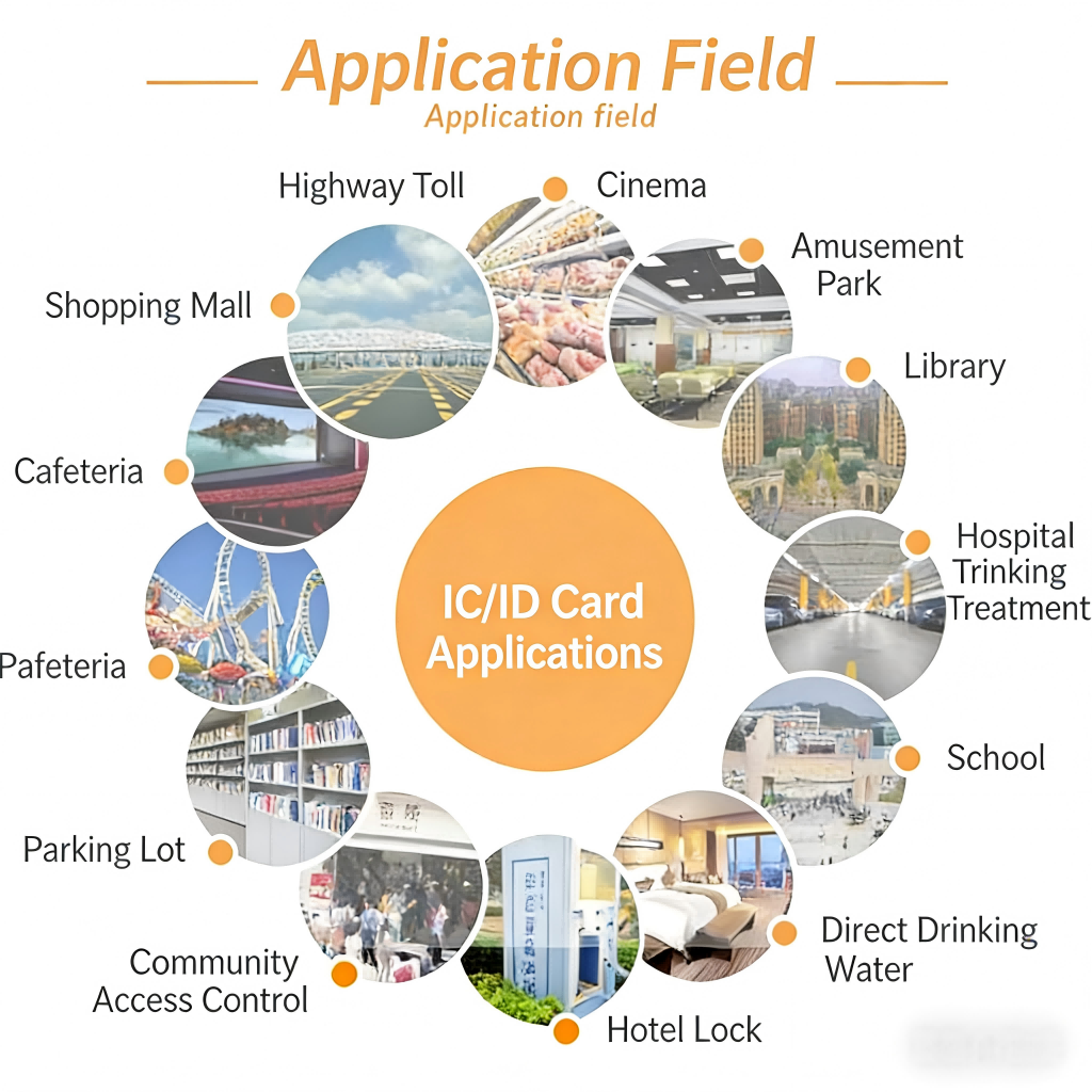 ID Card PROX Card key card Card reader with card slot