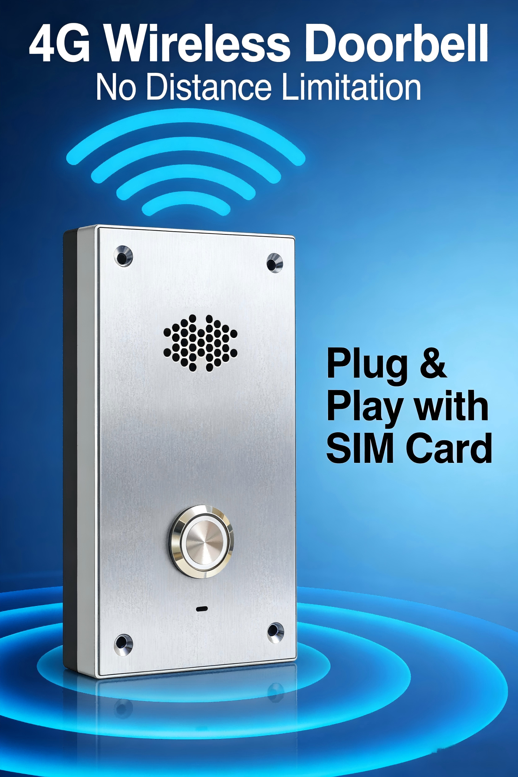 What are the advantages of the 4G smart doorbell network and its usage?