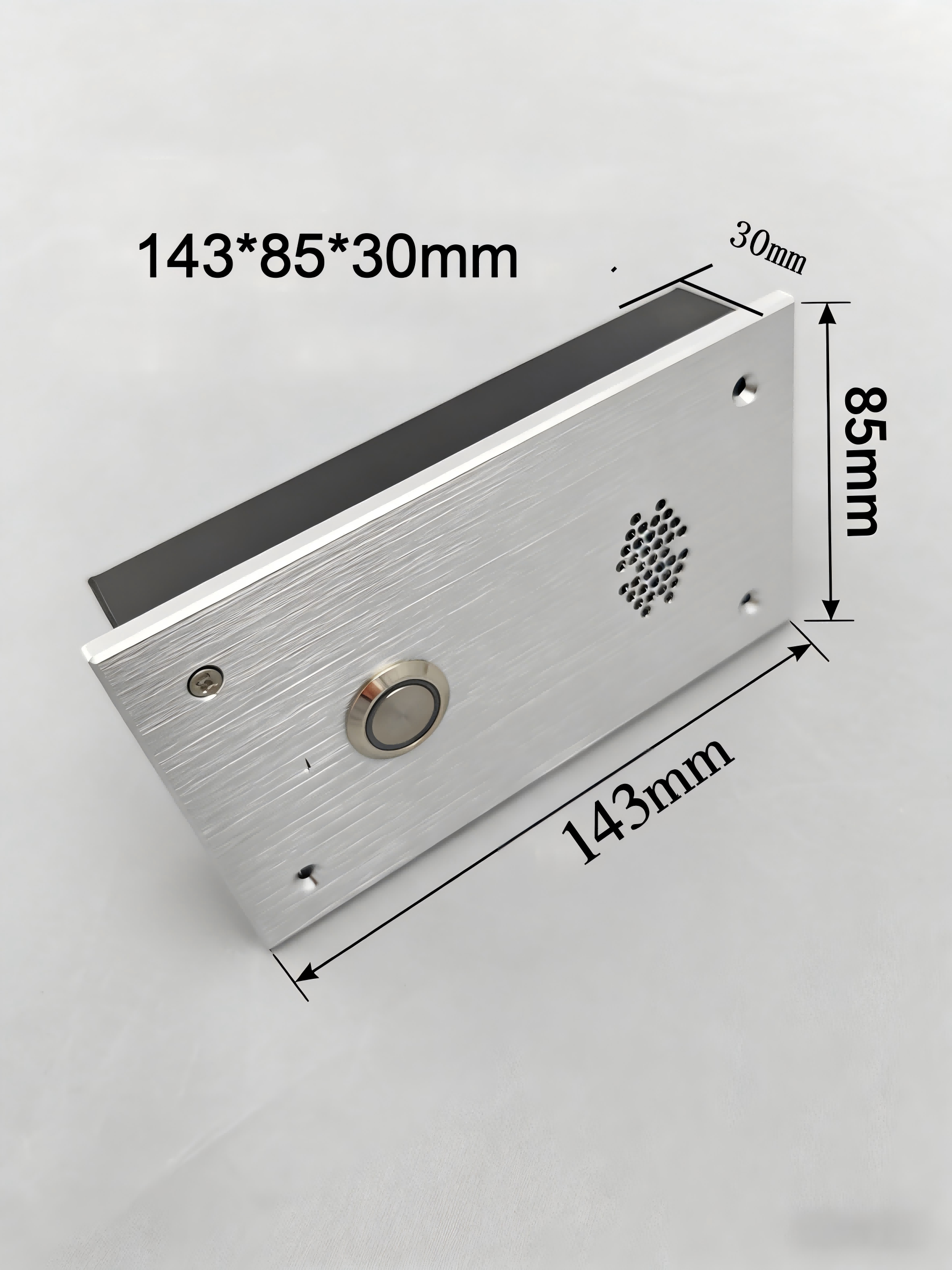 Wireless 4G doorbell for Villa smart doorbell 4G 1-Button Audio Villa Outdoor Station | No WiFi Required, Plug-and-Play, High-End Villa Security Access Control